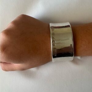 Tiffany & Co. Silver 2001 wide cuff bracelet
